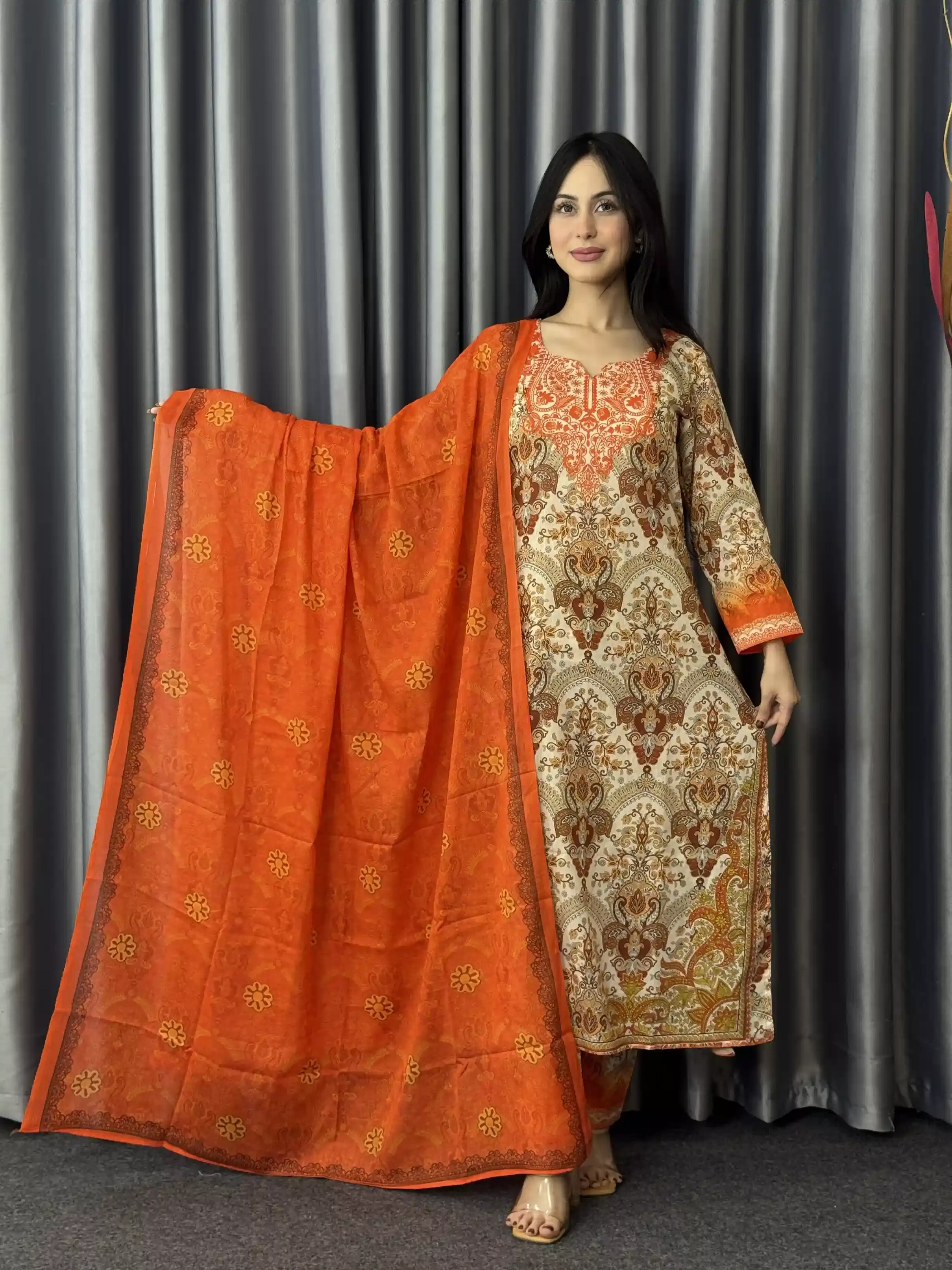 Meher Digital Printed 3 Piece