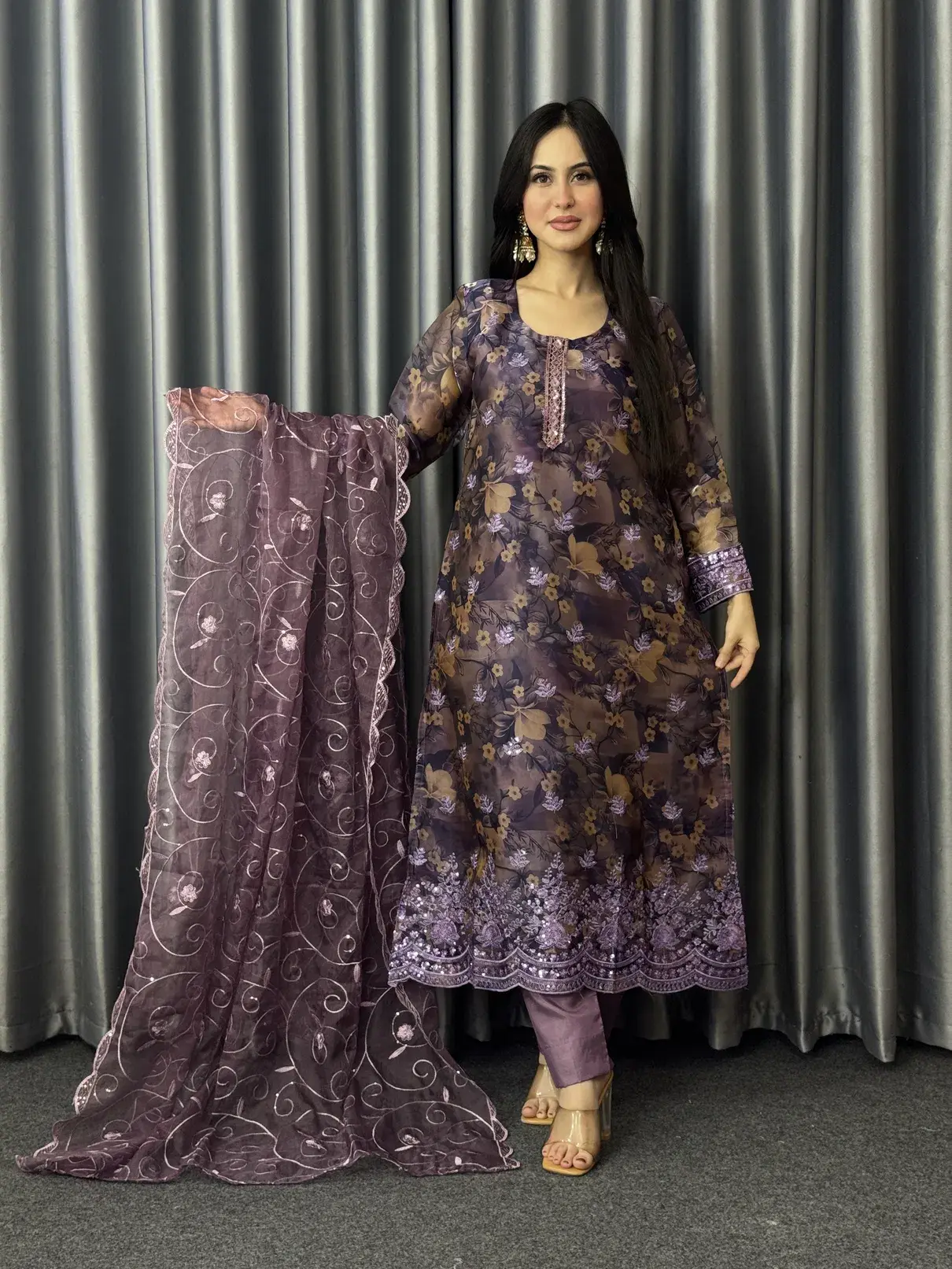 Purple Blossom | Unstitched 4-Piece